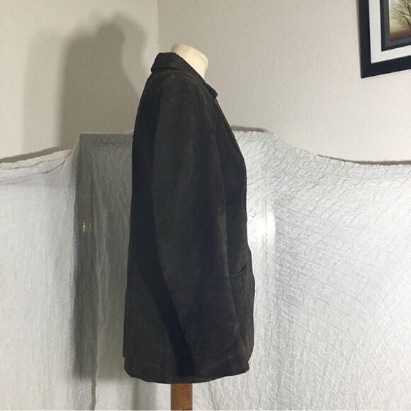 Savannah VTG 100% Leather Brown Jacket  Size 4P - Picture 11 of 14